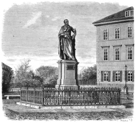 Darstellung des Denkmals für Carl Maria von Weber in der "Gartenlaube" von 1862